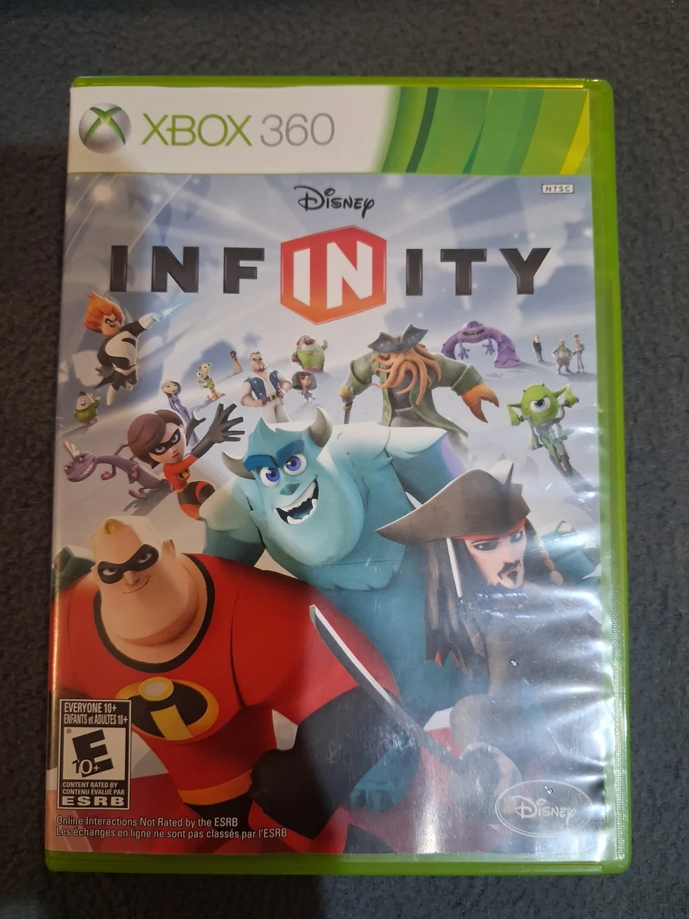Disney Infinity Xbox 360 Video Game - Green Case with Colorful Character Art